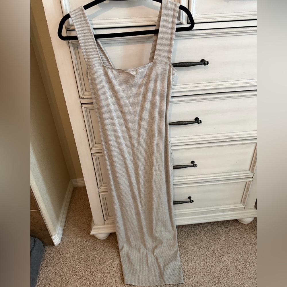 Reformation ribbed maxi dress